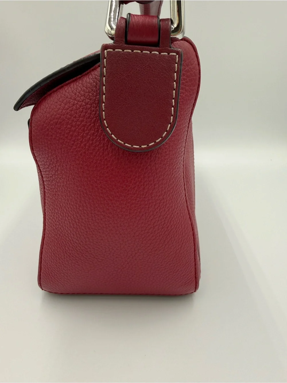 Loewe Hot Pink Puzzle Leather Top-Handle Shoulder Bag with Detachable CB Strap